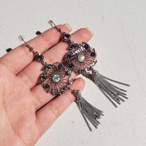 Silver Tassel Earrings